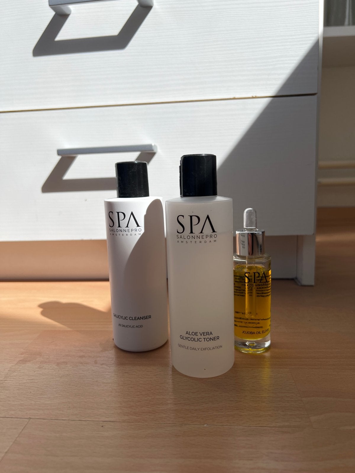 SPA Salonnepro set Jojoba + cleanser + toner, Ophalen of Verzenden, Nieuw, Gehele gezicht, Verzorging