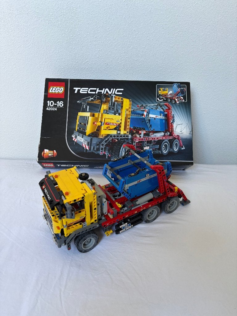 Lego Technic 42024 Container Truck met doos en instructies, Ophalen, Inclusief instructies, Gebruikt, Lego