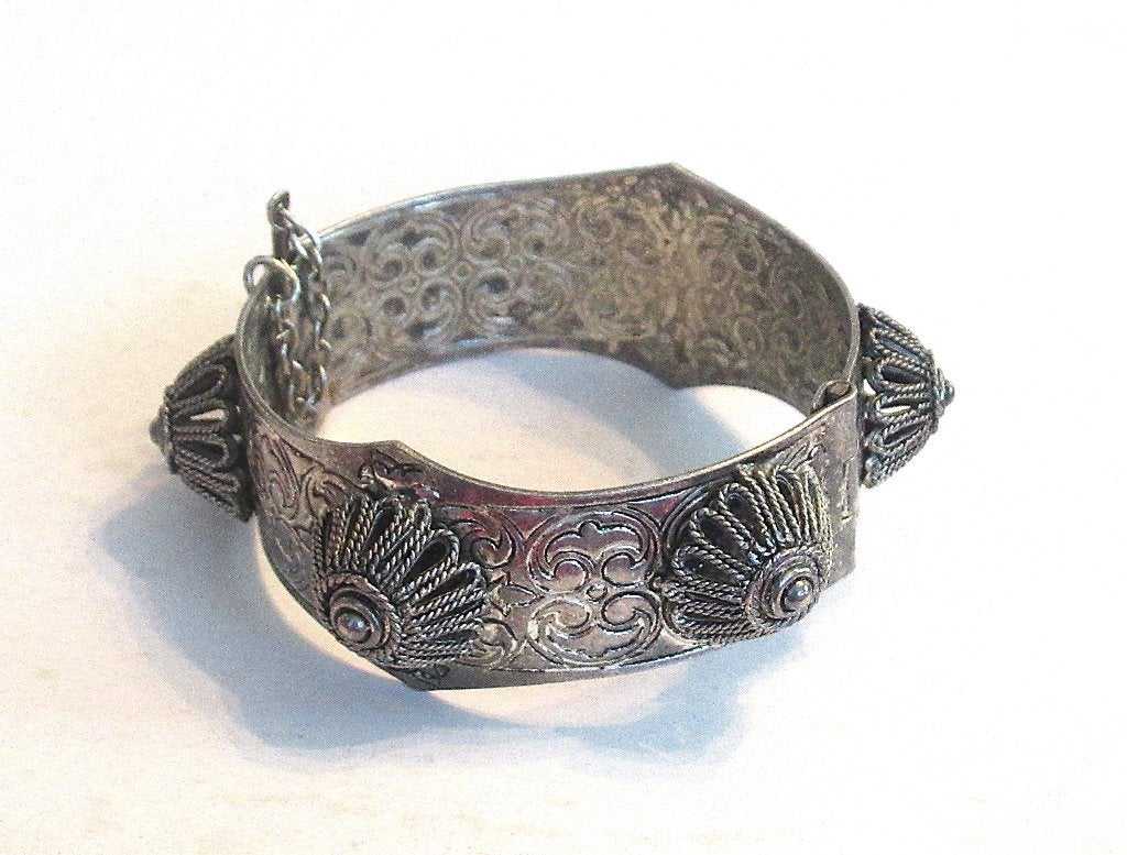 Antieke Marokkaanse Berberse armband uit de 30te jaren., Ophalen of Verzenden, Overige materialen, Armband