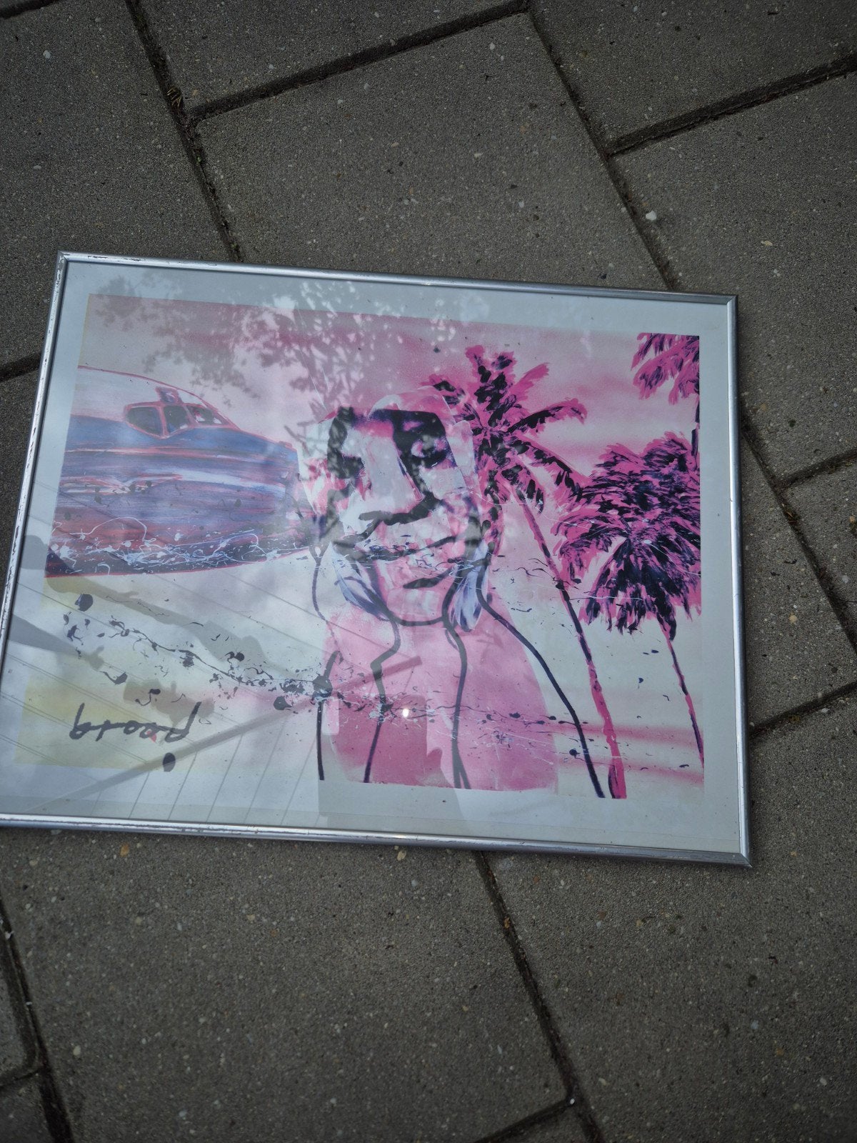 Lijst met poster Herman Brood, Ophalen of Verzenden