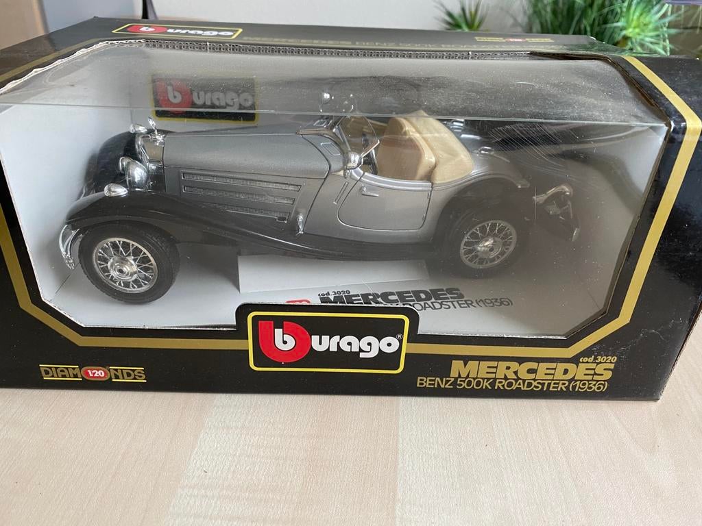 Mercedes benz 500k roadster 1936, Ophalen, Zo goed als nieuw, Bburago