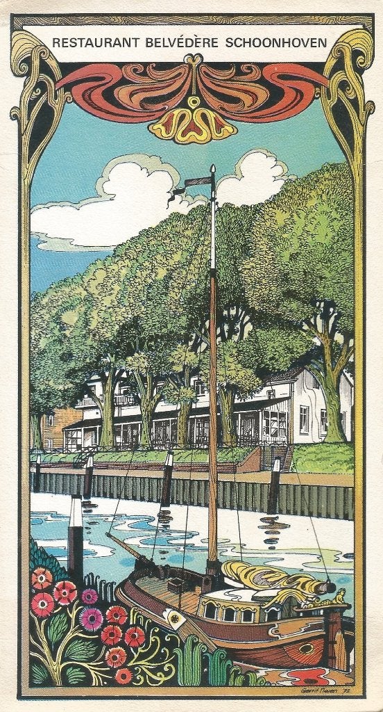 Ansichtkaart Belvédère Schoonhoven, Ophalen of Verzenden, Voor 1920, Zuid-Holland
