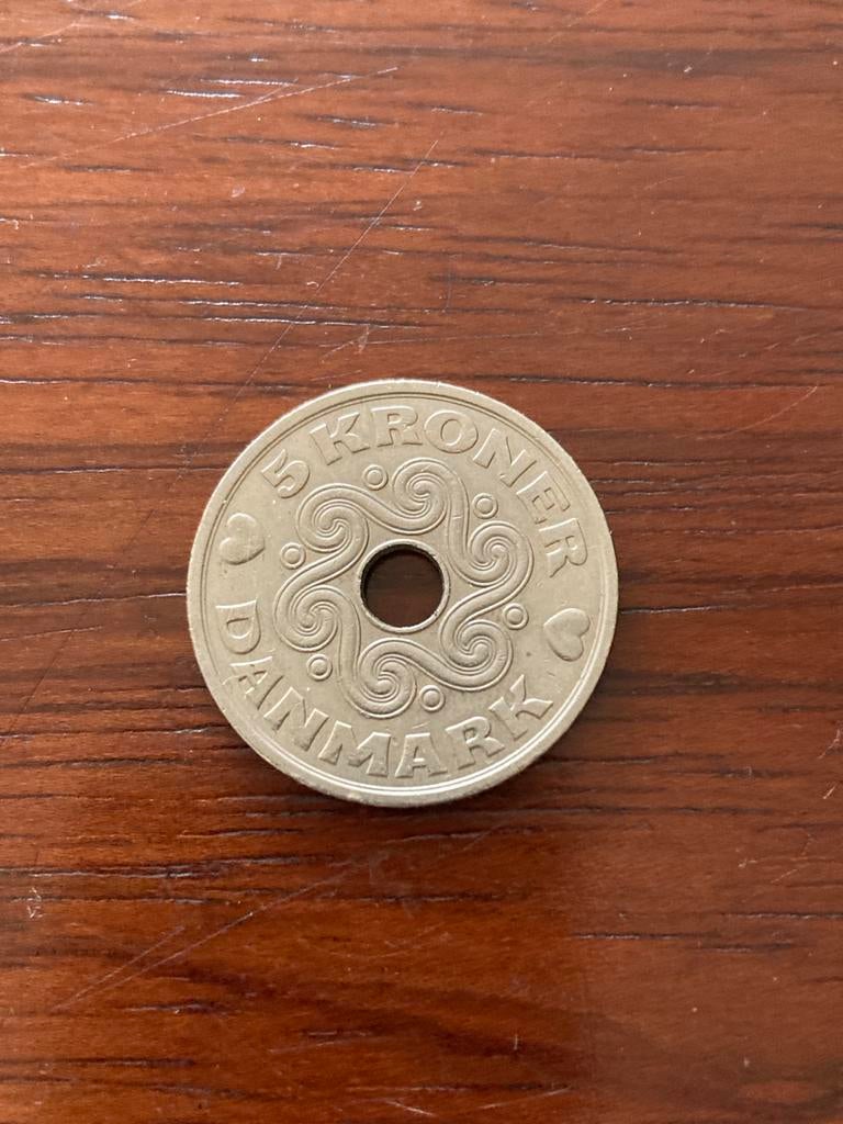 5 Kroner munt Denemarken 1995, Ophalen of Verzenden, Overige landen, Losse munt