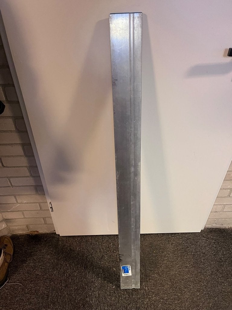 Afrijlat aluminium 120 cm, Ophalen of Verzenden, Gebruikt, Overige typen, Overige merken