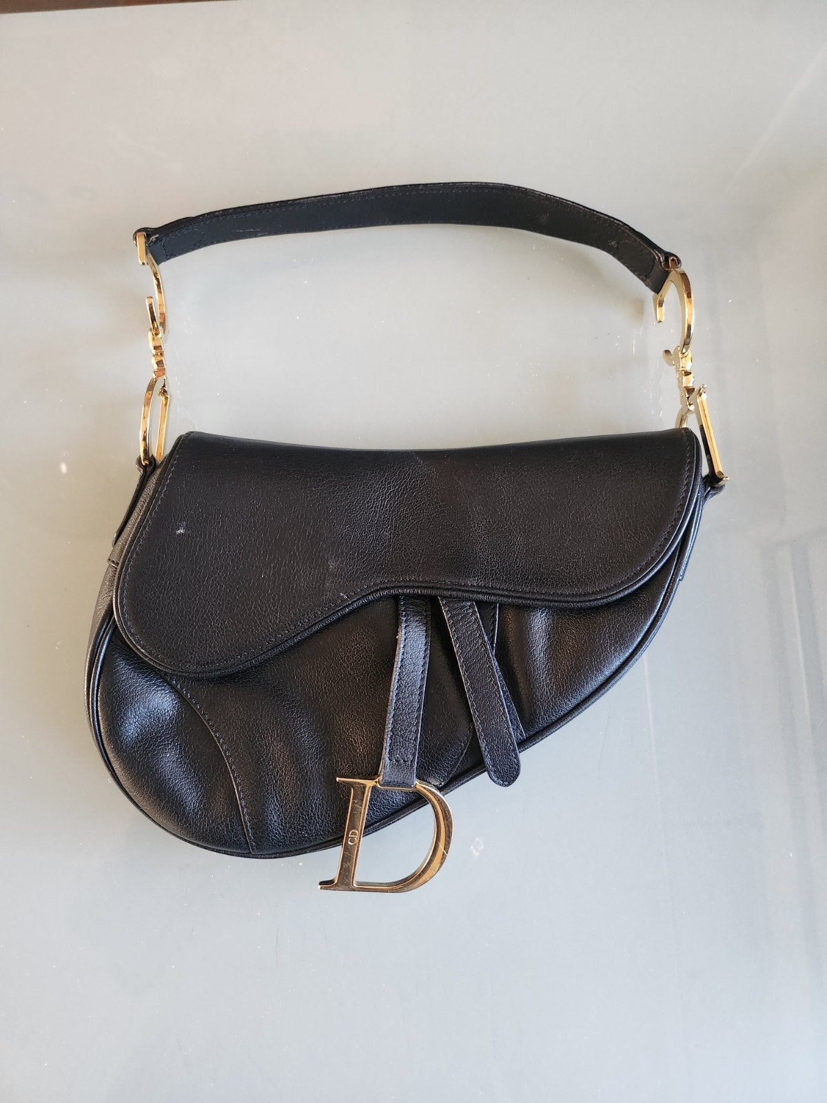 Dior Saddle bag vintage, Ophalen, Blauw