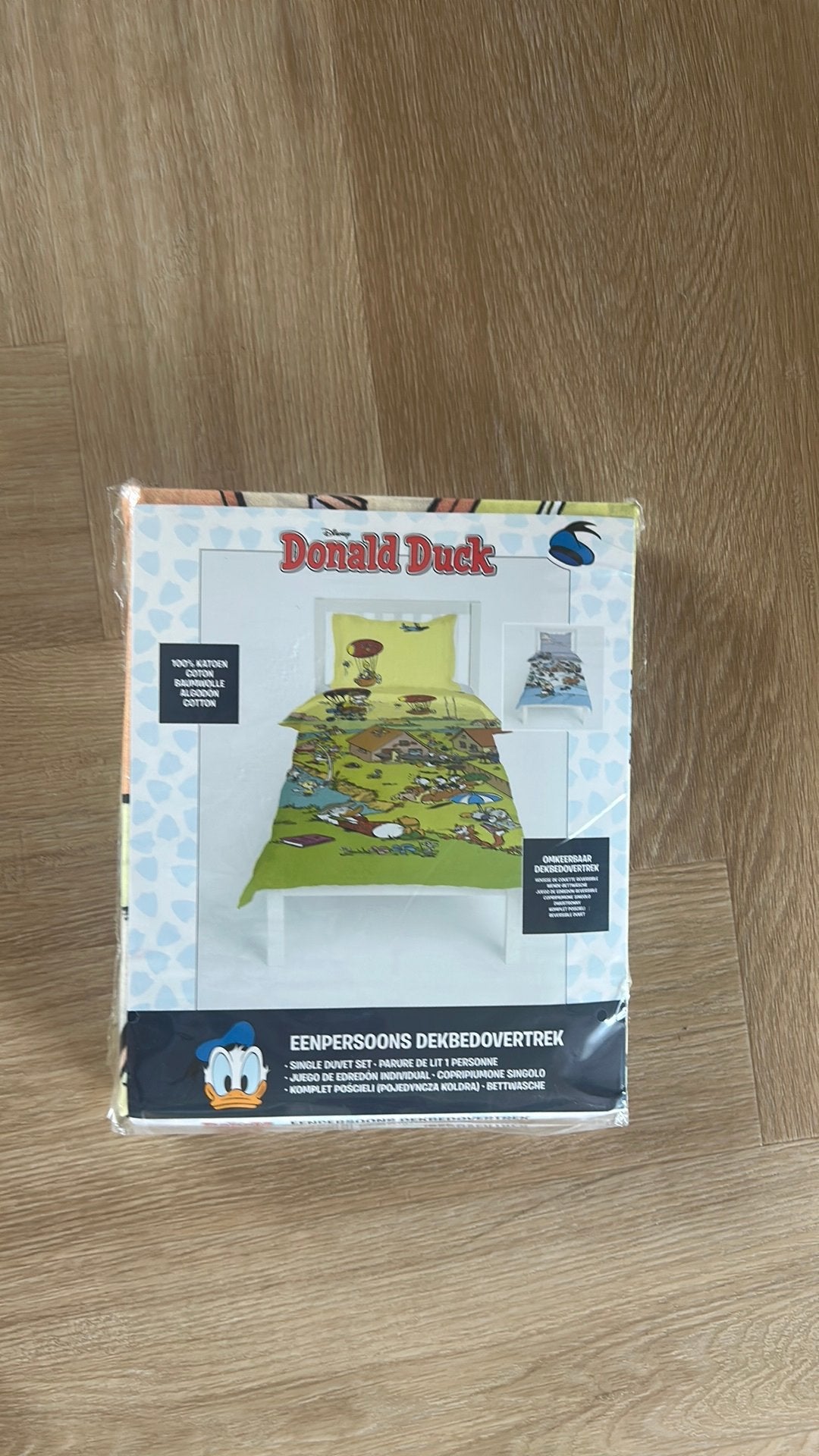 Dekbedovertrek Donald Duck omkeerbaar, nieuw, Dekbedovertrek, Nieuw, Ophalen of Verzenden, Overige merken
