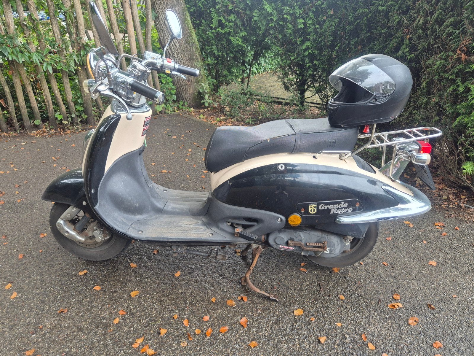 Snorscooter Grande Retro - Zwart/Beige, Ophalen, Gebruikt, Benzine, Overige merken