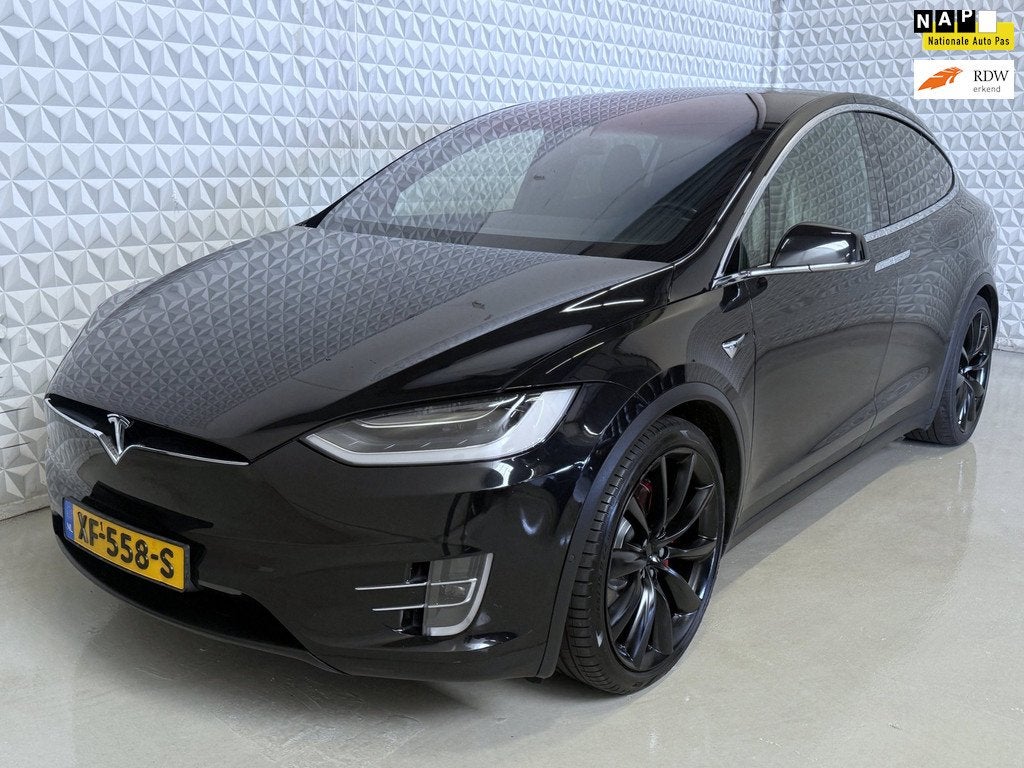 Tesla Model X 100D 6p. v/d 1E EIGENAAR! Inclusief BTW (2018), Gebruikt, 2433 kg, Zwart, Vierwielaandrijving