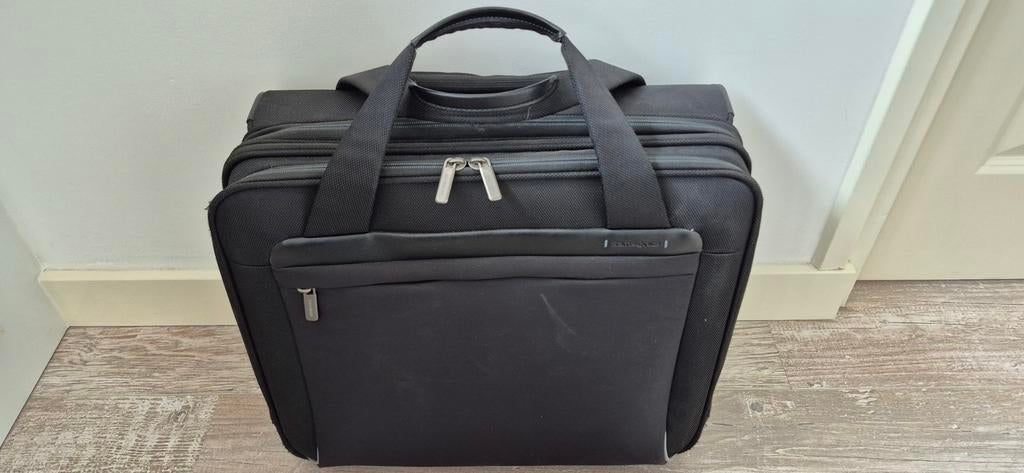 Samsonite Business Trolley - Zwart, Gebruikt, Zwart, Ophalen of Verzenden, Wieltjes