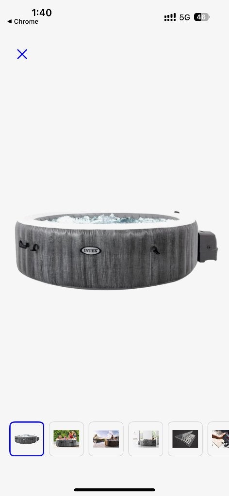 Jacuzzi Intex 6 personen, Tuin en Terras, Bubbelbaden en Hottubs, Ophalen, Zo goed als nieuw, Filter, Opblaasbaar