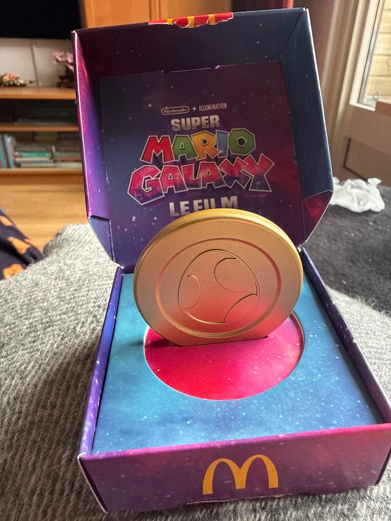Super Mario Galaxy McDonald's munt, Ophalen of Verzenden, Nieuw, Jongen of Meisje