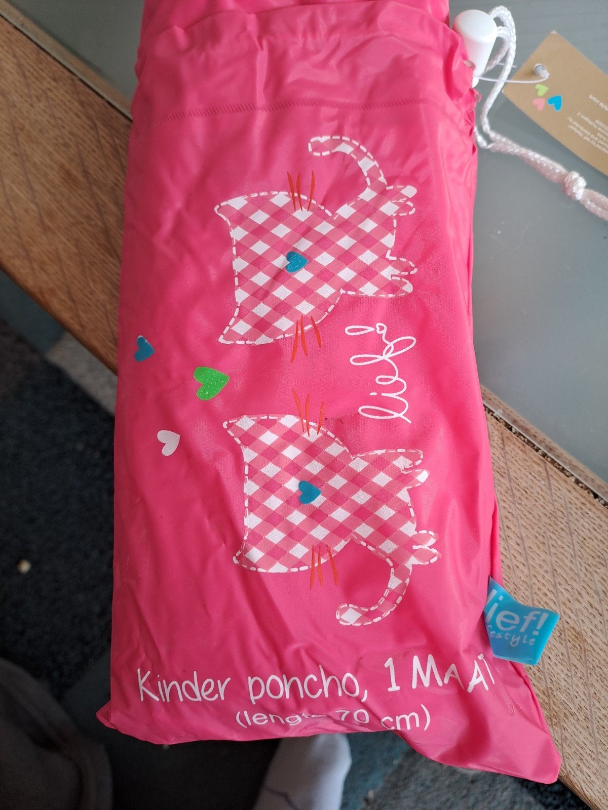 Leuke Lief! Lifestyle Regenponcho voor Kinderen, Ophalen of Verzenden, Zo goed als nieuw, Lief! Lifestyle, Meisje