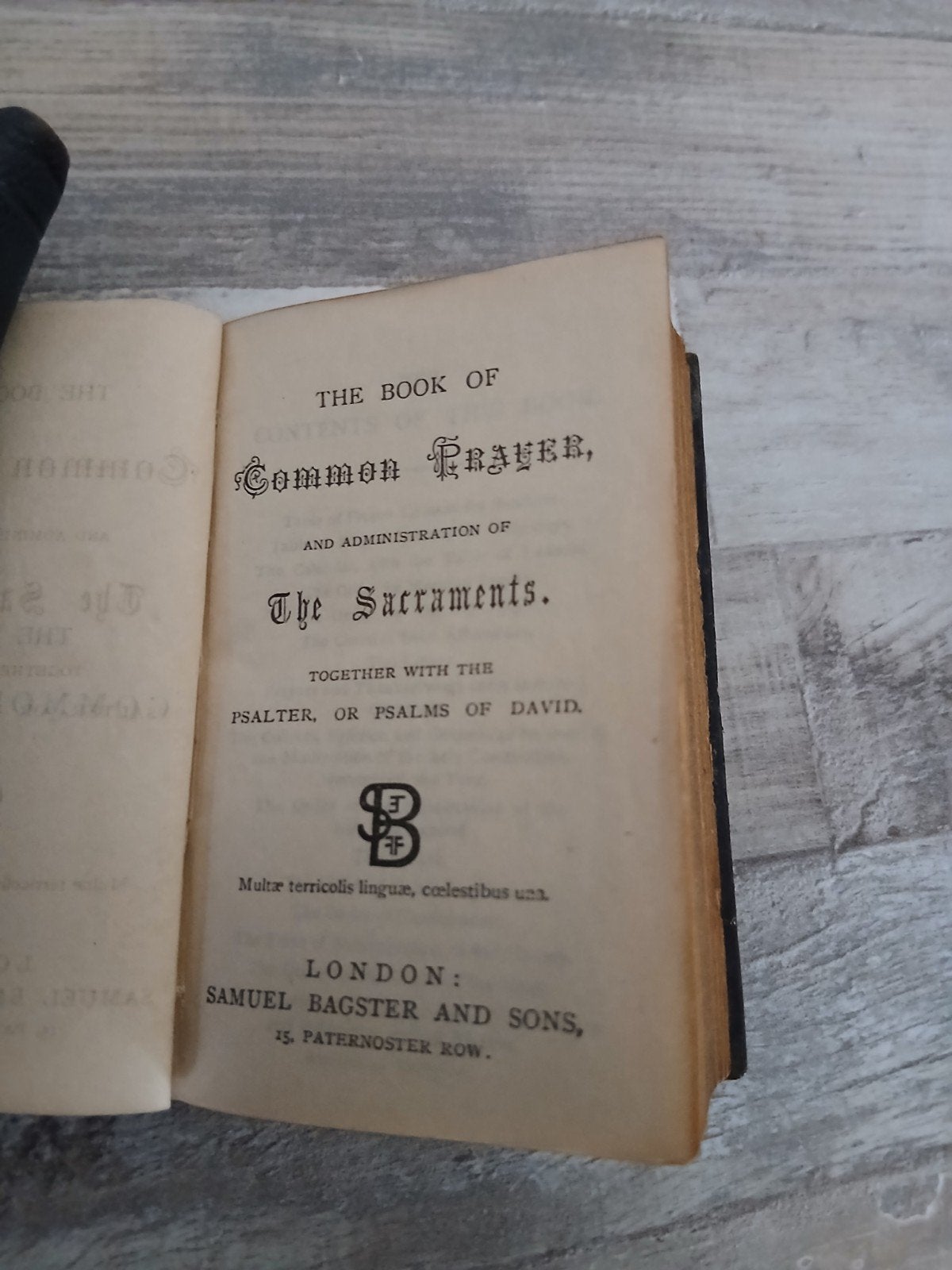 Antiek Gebedenboek 'Common Prayer' - Samuel Bagster & Sons, Ophalen of Verzenden, Samuel Bagster & Sons (uitgever)