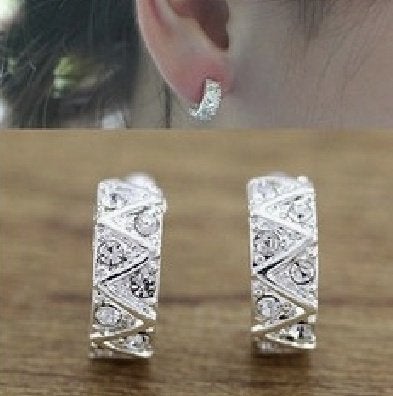 18K goud verguld en 18K witgoud verguld oorclips, Sieraden, Tassen en Uiterlijk, Oorbellen, Overige materialen, Nieuw, Ophalen of Verzenden