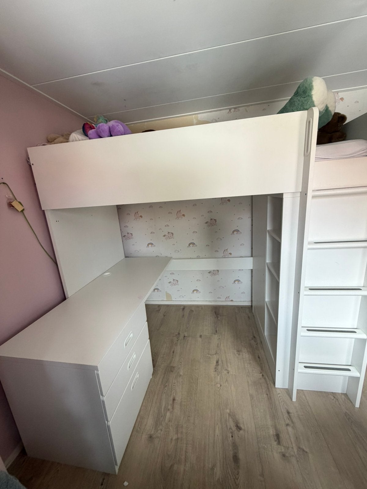 Ikea hoogslaper met bureau, Ophalen, Gebruikt, Hoogslaper