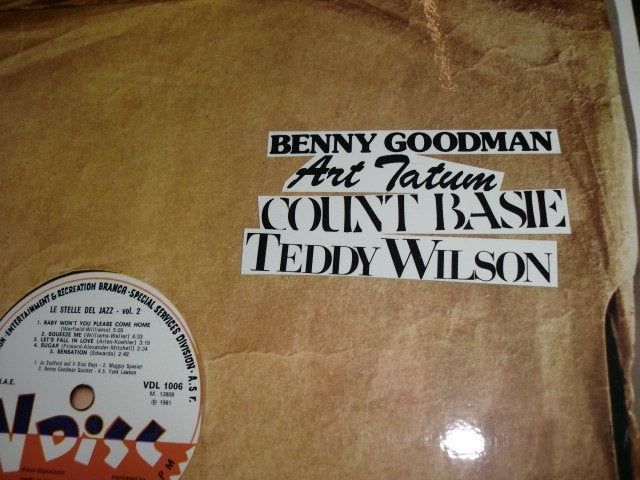 Count Basie, Teddy Wilson, Art Tatum V-disc LP  Italy  1981, LP, Ophalen of Verzenden, Zo goed als nieuw, 12 inch