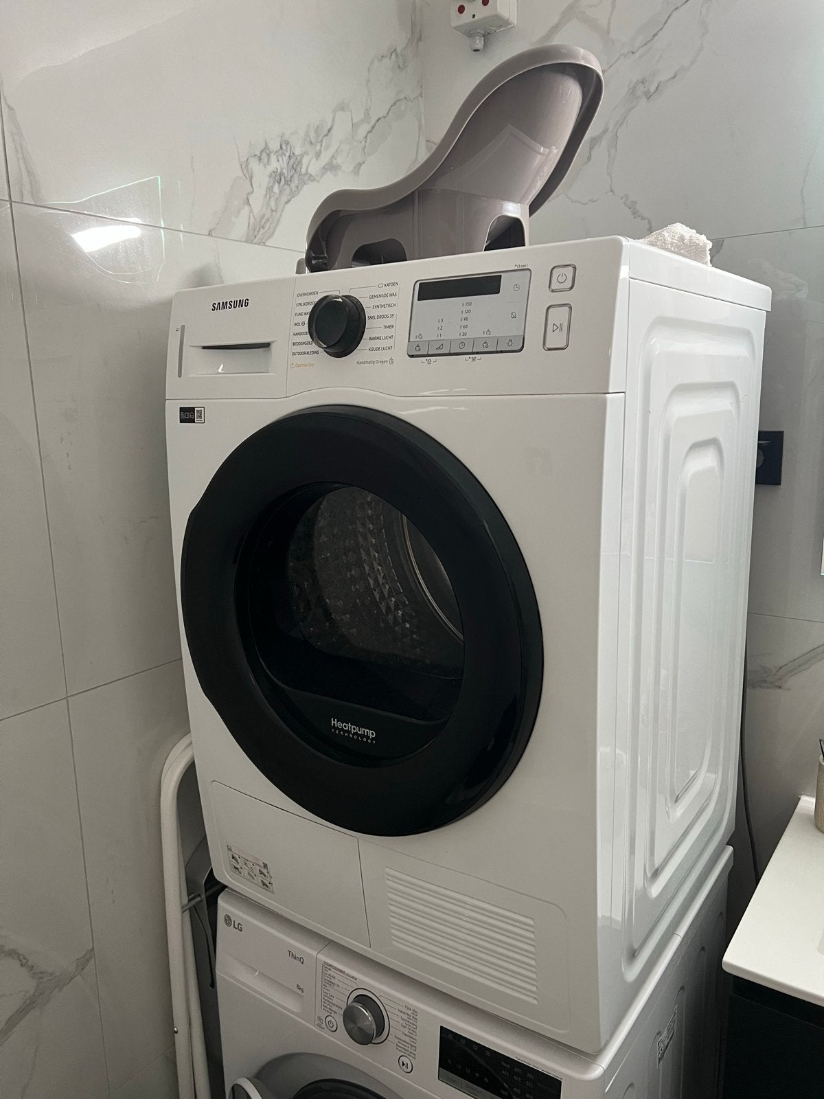 Samsung Warmtepompdroger - Zo goed als nieuw, Witgoed en Apparatuur, Ophalen, 8 tot 10 kg, Zo goed als nieuw, 85 tot 90 cm
