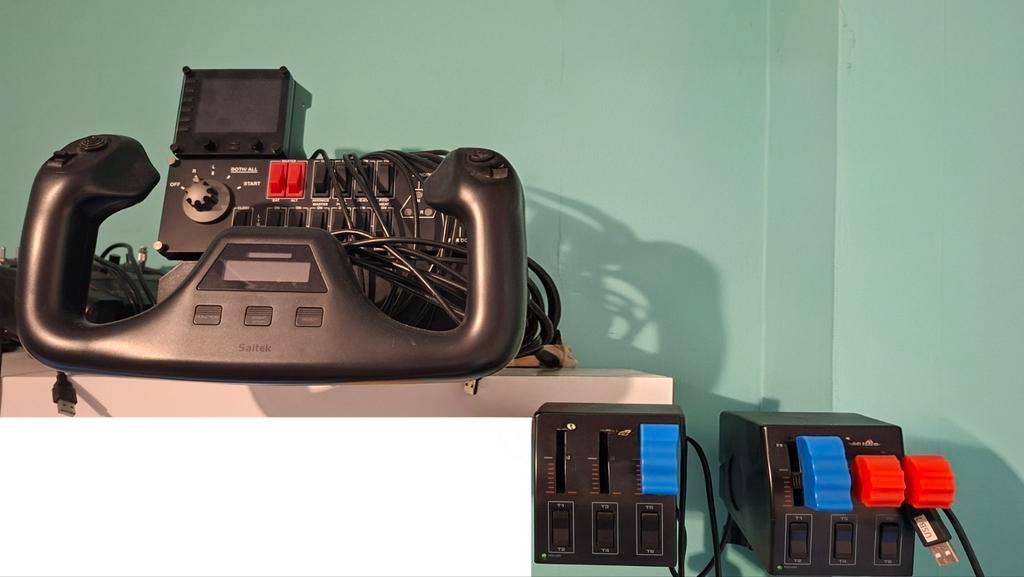 Saitek / Logitech cockpit, Ophalen of Verzenden, Gebruikt, Logitech Saitek