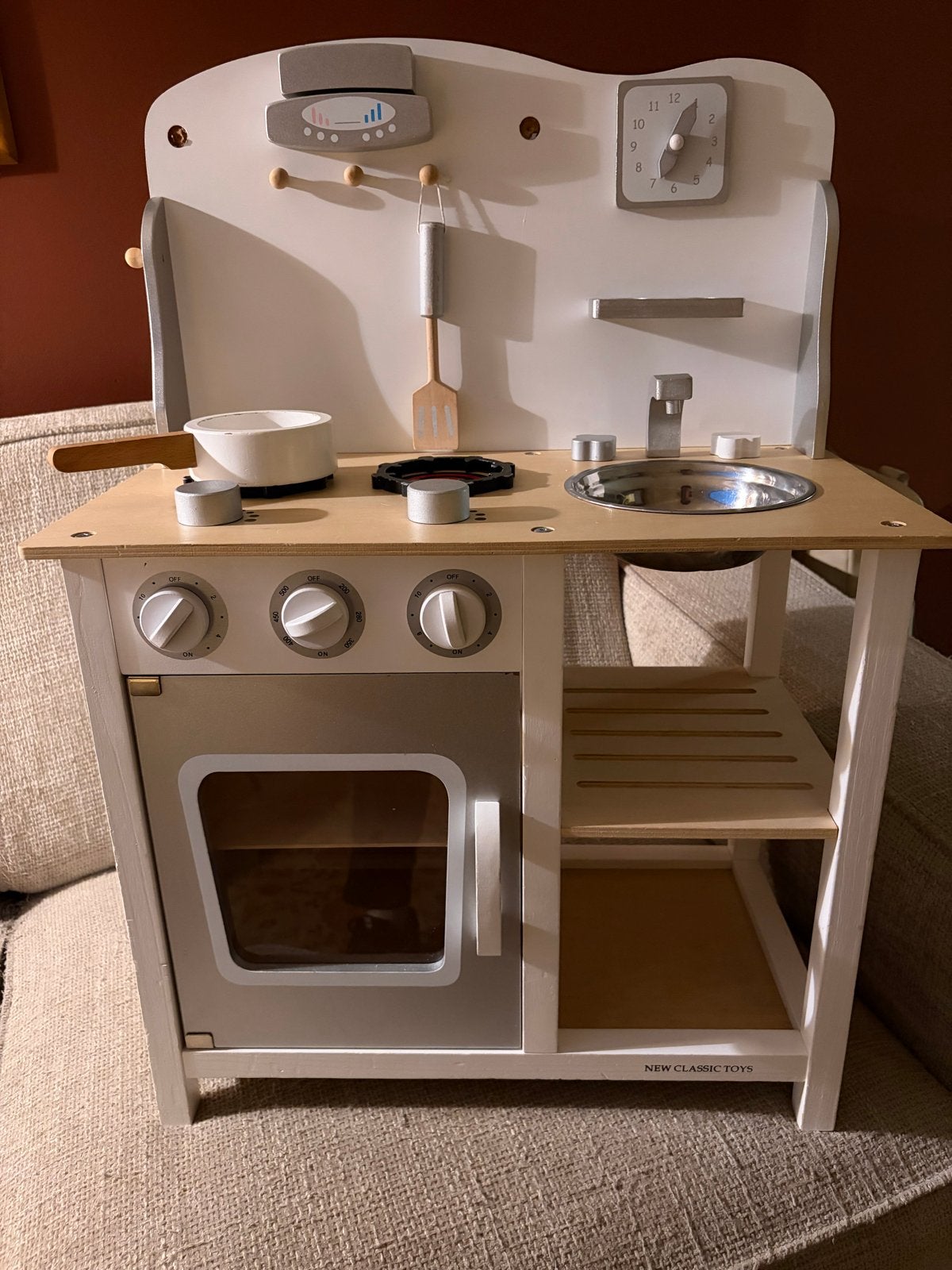 Houten Kinderkeuken - New Classic Toys, Ophalen, Gebruikt, Hout, Speelkeuken
