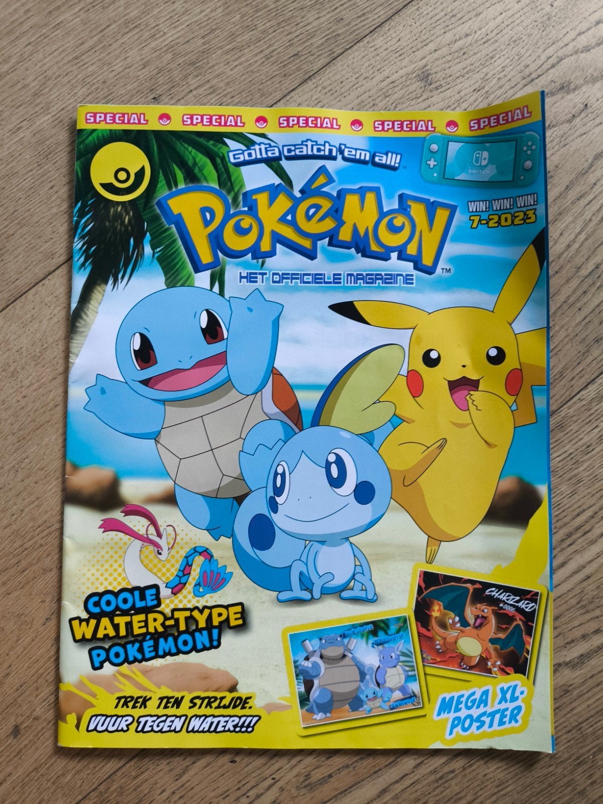 Pokémon Magazine Special 7-2023 met Charizard poster, Ophalen of Verzenden, Nieuw, Overige typen