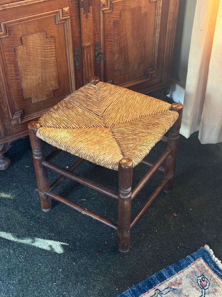Vintage Houten krukje, Ophalen, Gebruikt, Hout