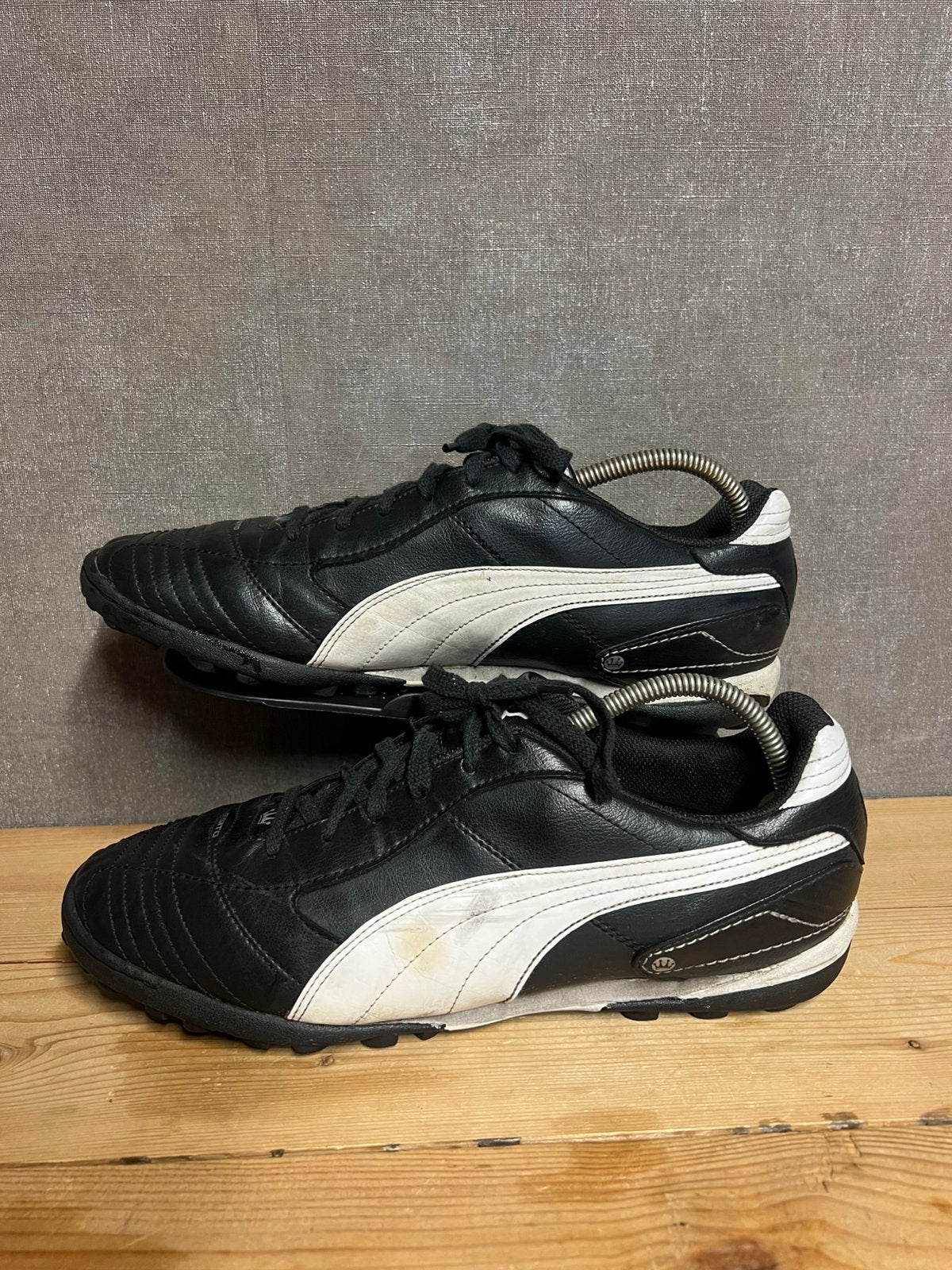 Vintage Puma King Liga TT voetbalschoenen, Ophalen of Verzenden, Zo goed als nieuw, Sportschoenen, Zwart