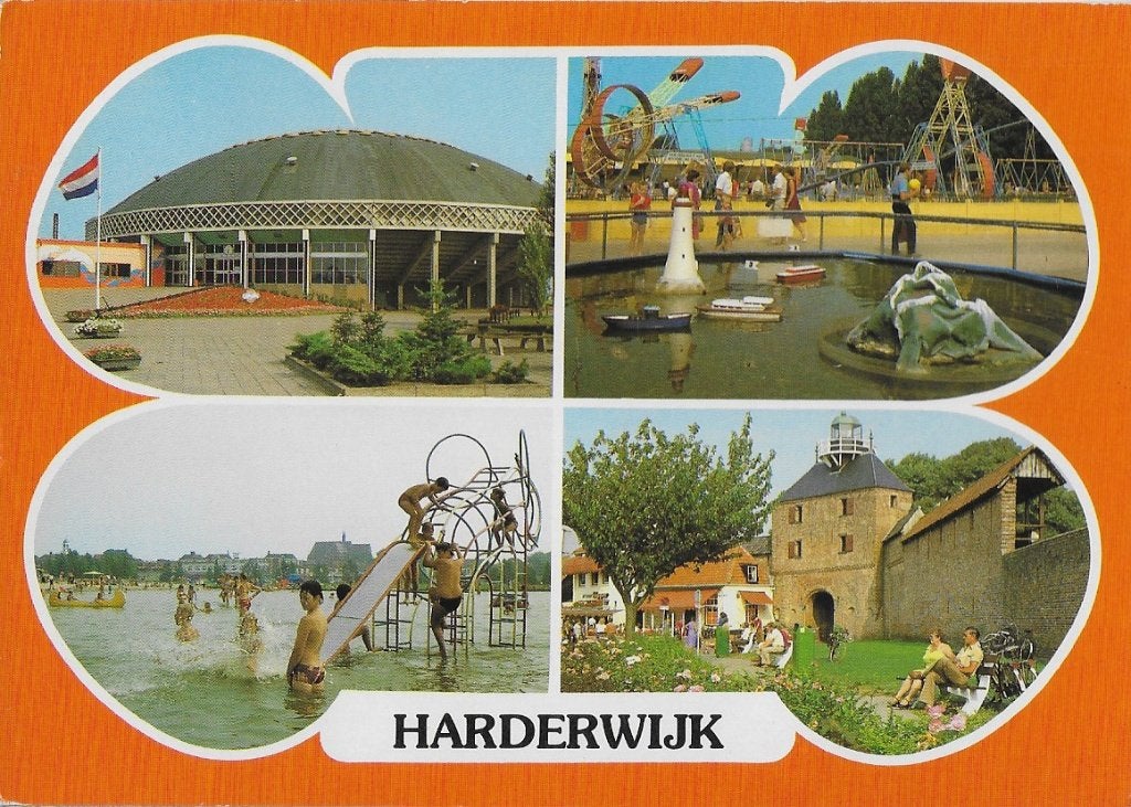Harderwijk gelopen ansichtkaart ( a631, Ophalen of Verzenden, 1980 tot heden, Gelopen, Gelderland