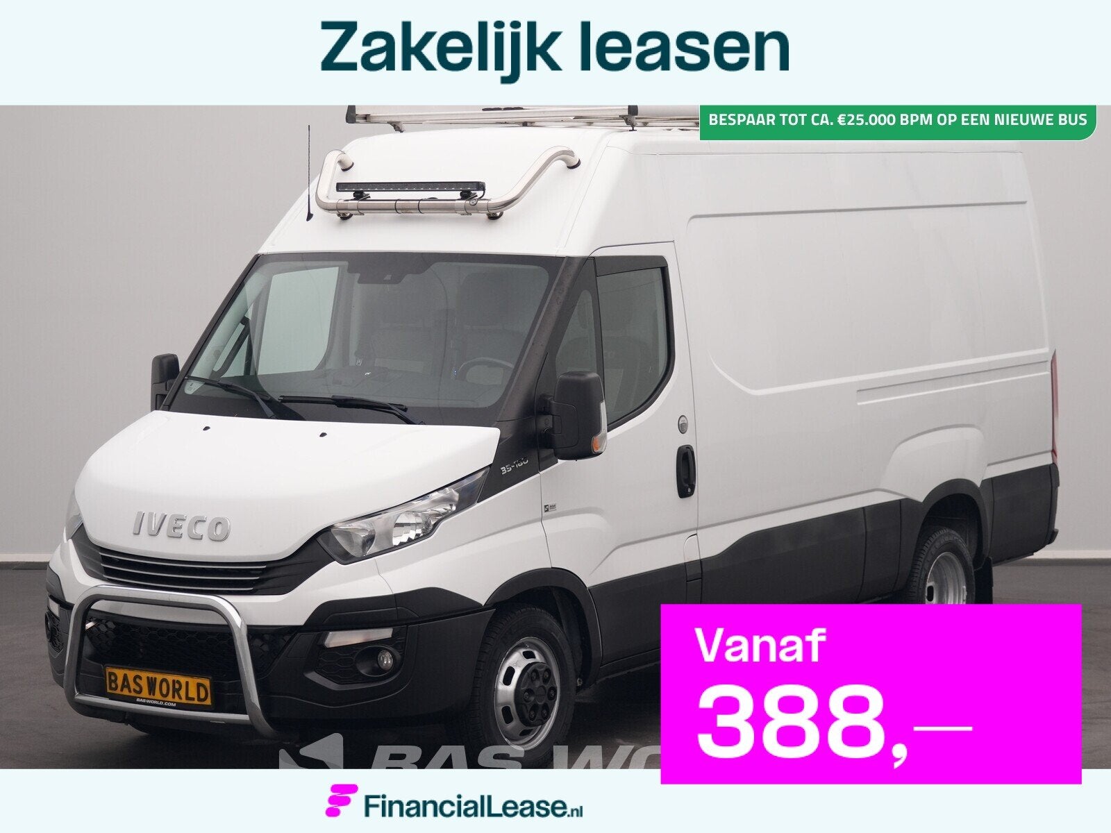 Iveco Daily 35C18 3.0L Automaat Dubbellucht L2H2 3,5t Trekha, Automaat, Stof, Gebruikt, Euro 6