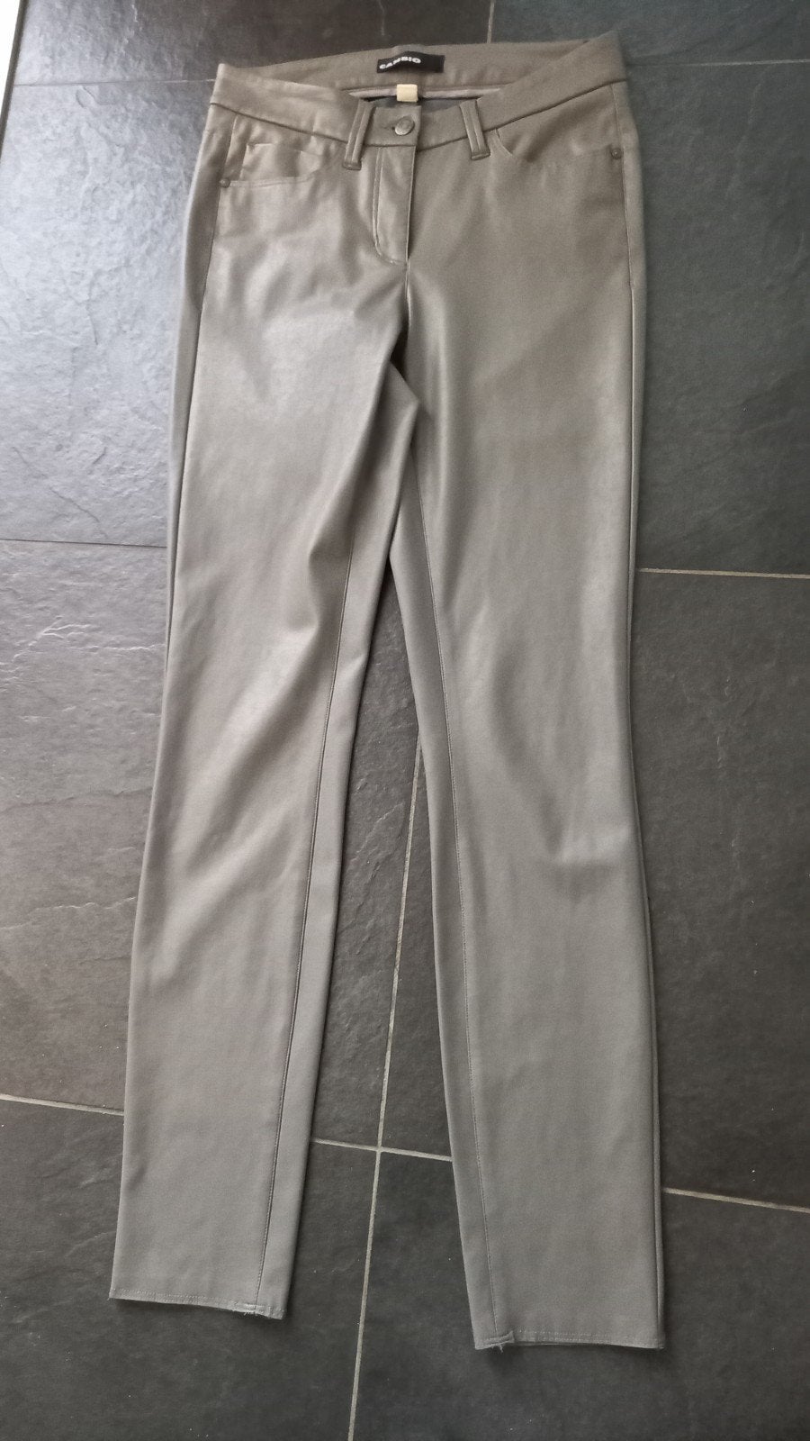 CAMBIO LEATHER LOOK MAAT 36., Beige, Ophalen of Verzenden, Lang, Gedragen