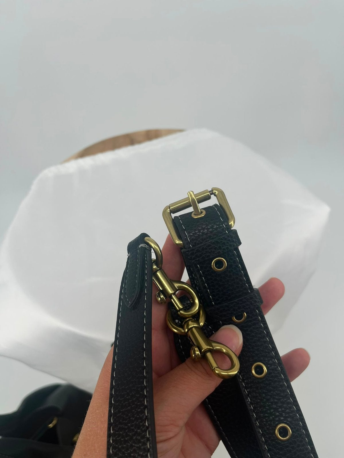 Coach Small Straw Pocket Tote, Sieraden, Tassen en Uiterlijk, Coach, Zwart, Shopper, Coach