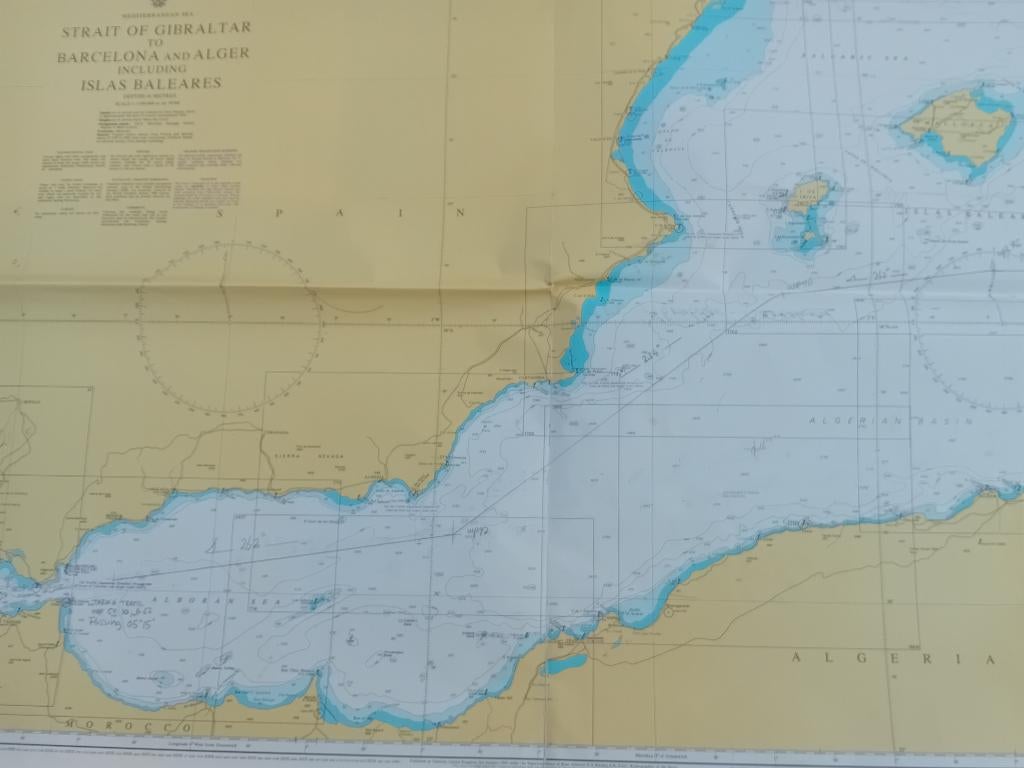Zeekaarten Middellandse zee west, Ophalen of Verzenden, Gebruikt, Overige typen