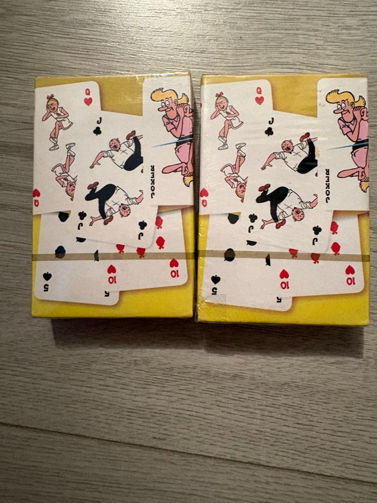 3 pakjes speelkaarten suske en Wiske, Een of twee spelers, Ophalen of Verzenden, Nieuw