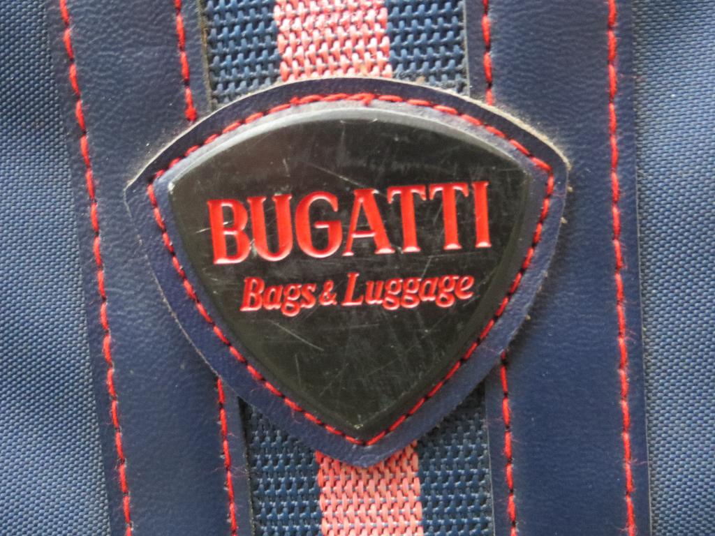 blauwe vintage koffer Bugatti 60 x 40 x 17 cm, Sieraden, Tassen en Uiterlijk, Koffers, Wieltjes, Overige materialen, Gebruikt