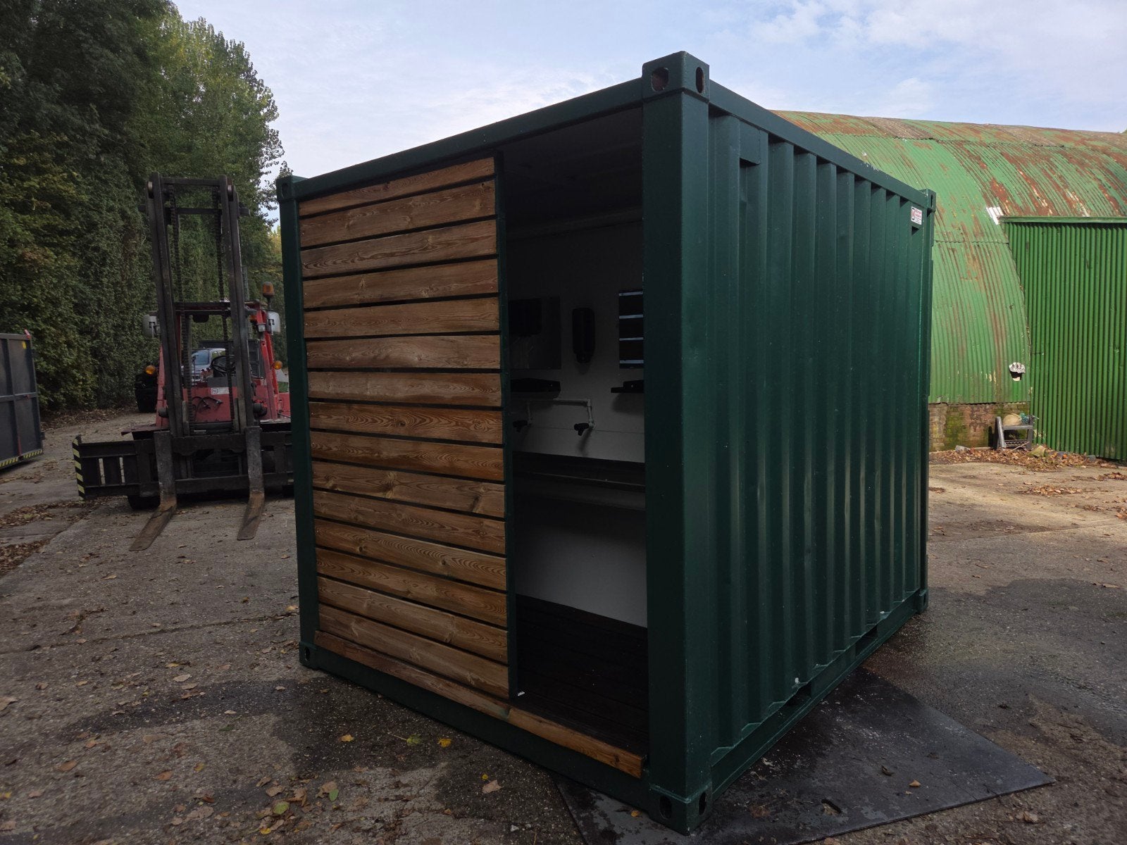 10 ft zeecontainer/wasgelegenheid twee kanten, Ophalen of Verzenden