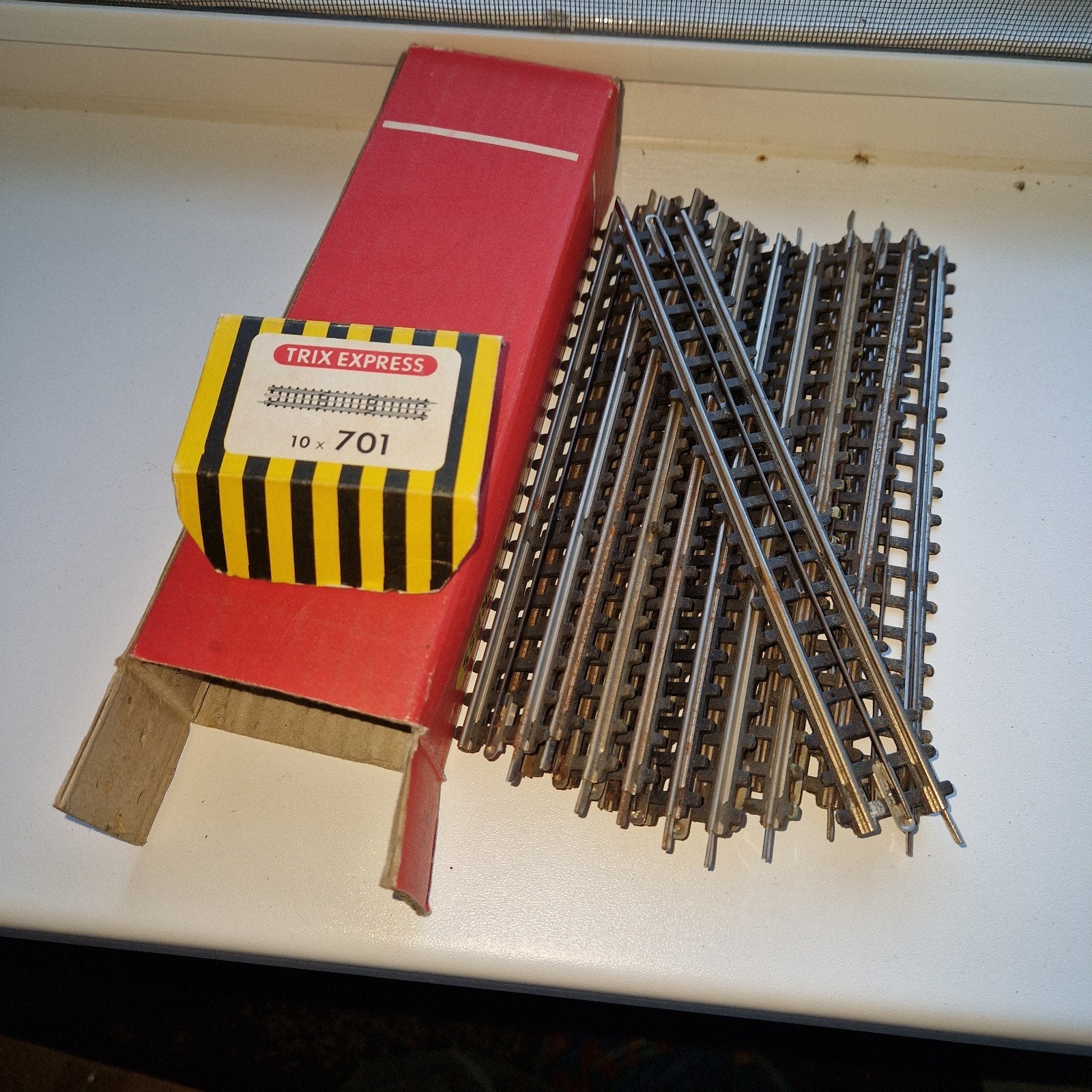 Trix Express Rails 10 x 701 - Gebruikt, Hobby en Vrije tijd, Modeltreinen | H0, Ophalen of Verzenden