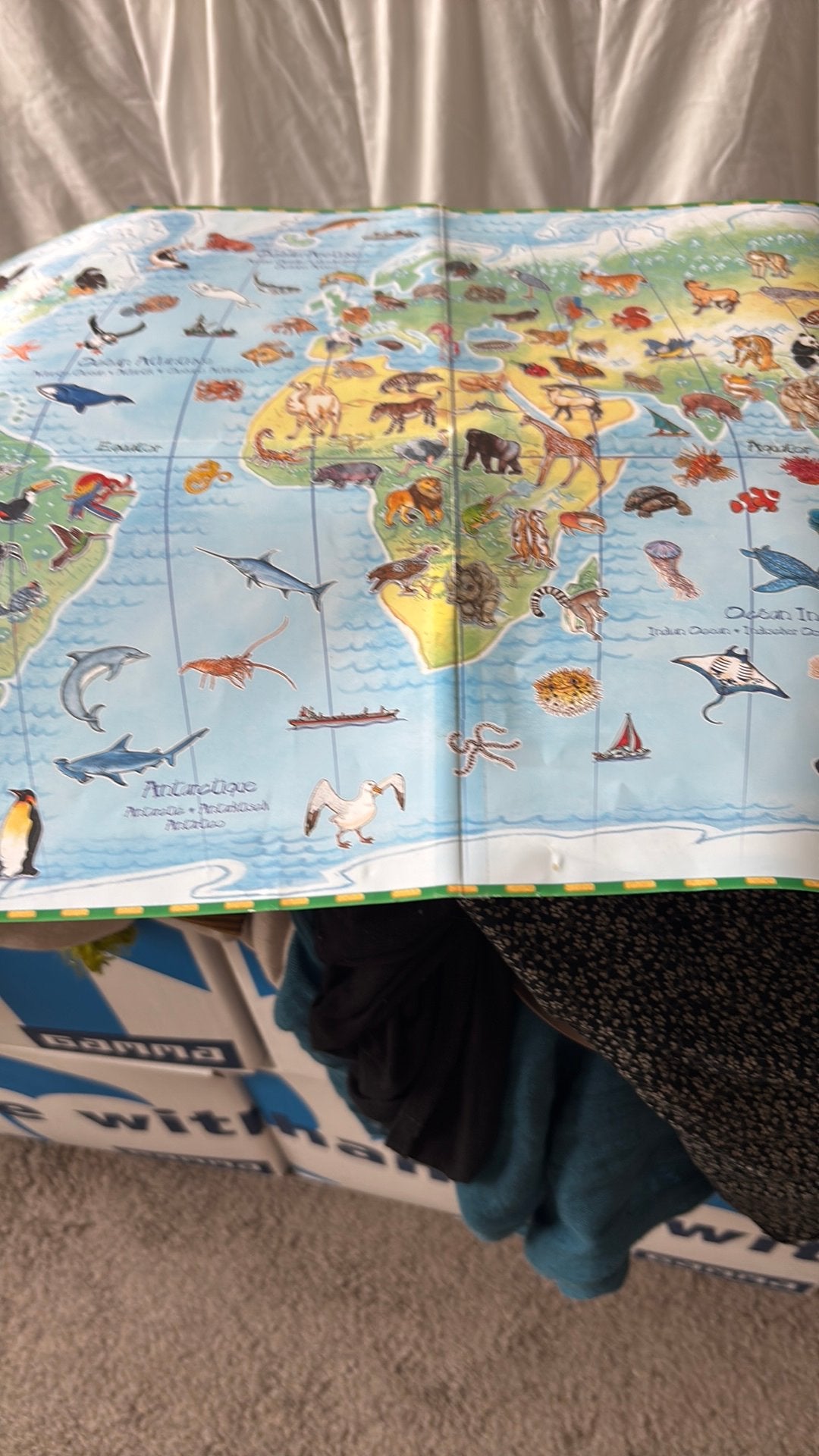 Djeco puzzel met poster, Ophalen, Meer dan 50 stukjes, Zo goed als nieuw, 6 jaar of ouder