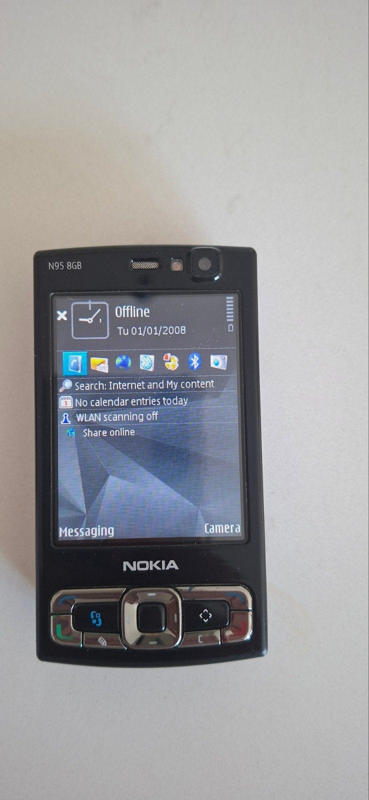 Nokia N95 8GB - Klassieke Schuiftelefoon, Gebruikt, Schuifmodel, Geen camera, Zwart