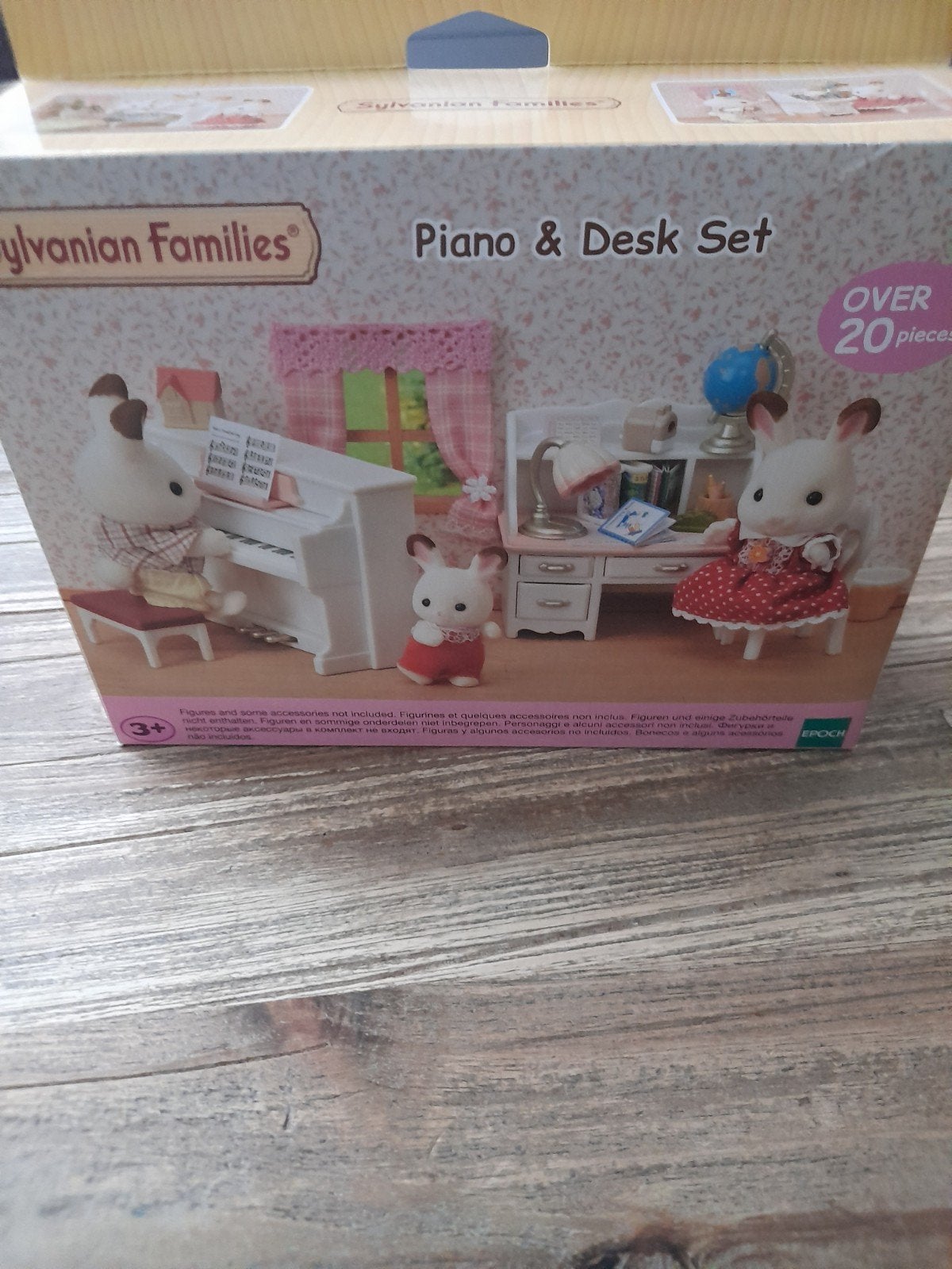 Sylvanian piano/bureau set 5284, Ophalen of Verzenden, Zo goed als nieuw, Poppenhuis