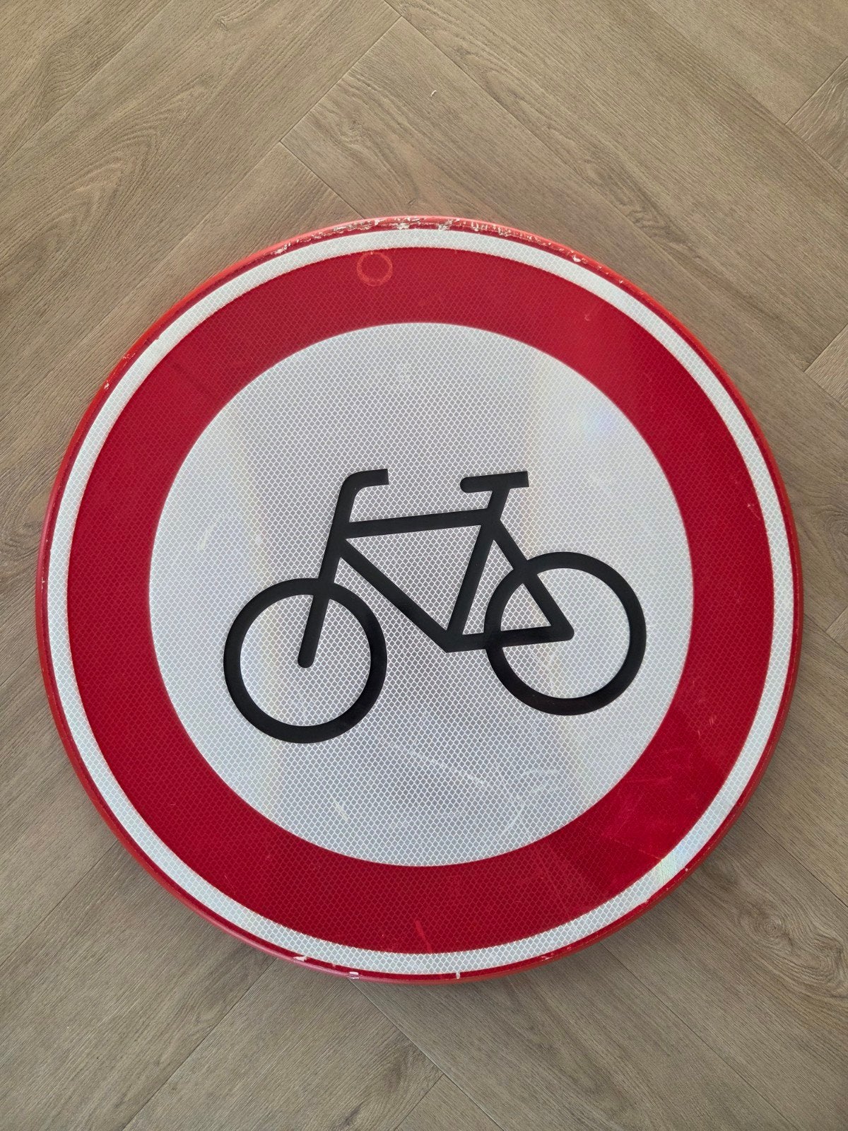 Verkeers bord verboden voor fietsers, Ophalen