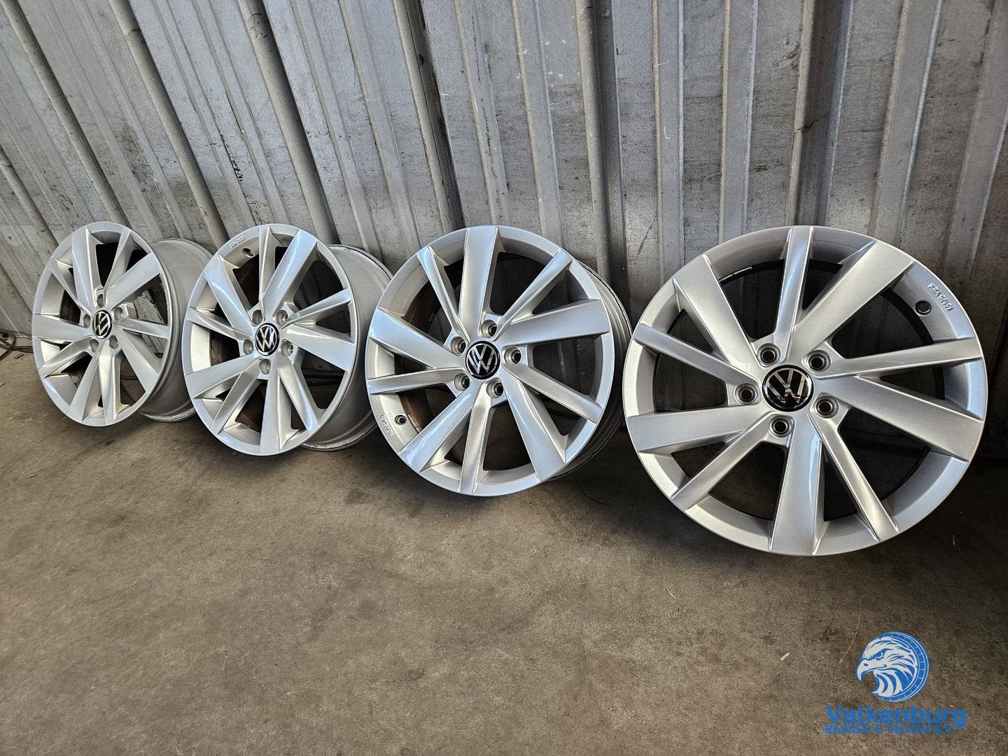 Originele VW Golf 8 5H Gavia 17 inch velgen 5x112, Gebruikt, -, -, Banden en Velgen