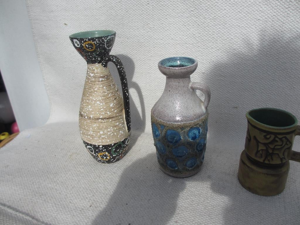 Vier Vintage vazen West Germany, Ophalen of Verzenden