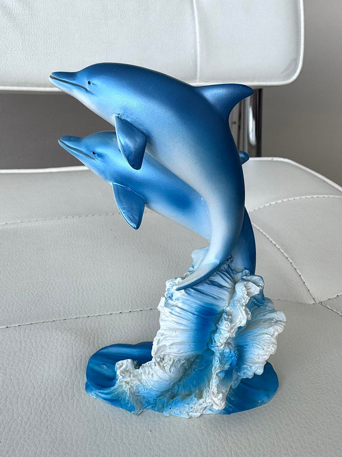 Dolfijnen oceaan decoratie beeldje, Verzenden, Gebruikt, Dier