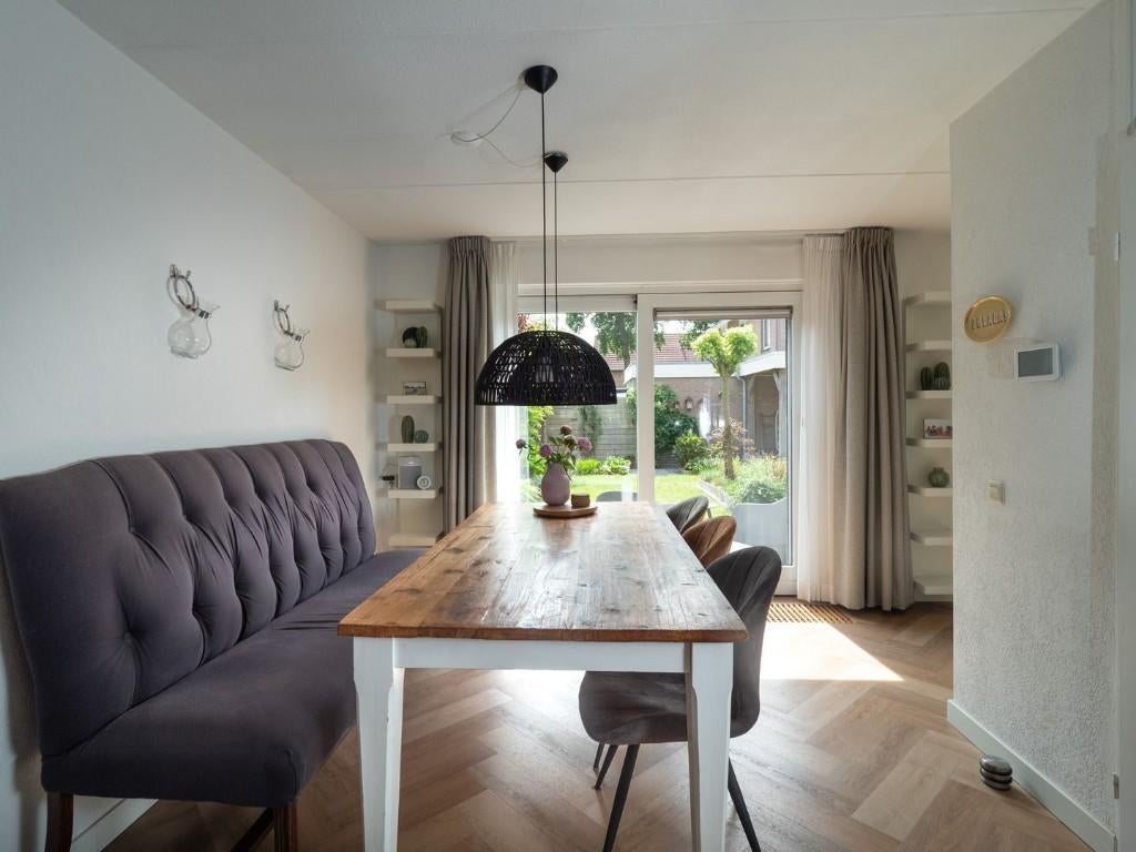 Rofra eettafelbank zwart stof gecapitonneerd, Ophalen, Gebruikt, Stof, Klassiek, Luxe, Gecapitonneerd