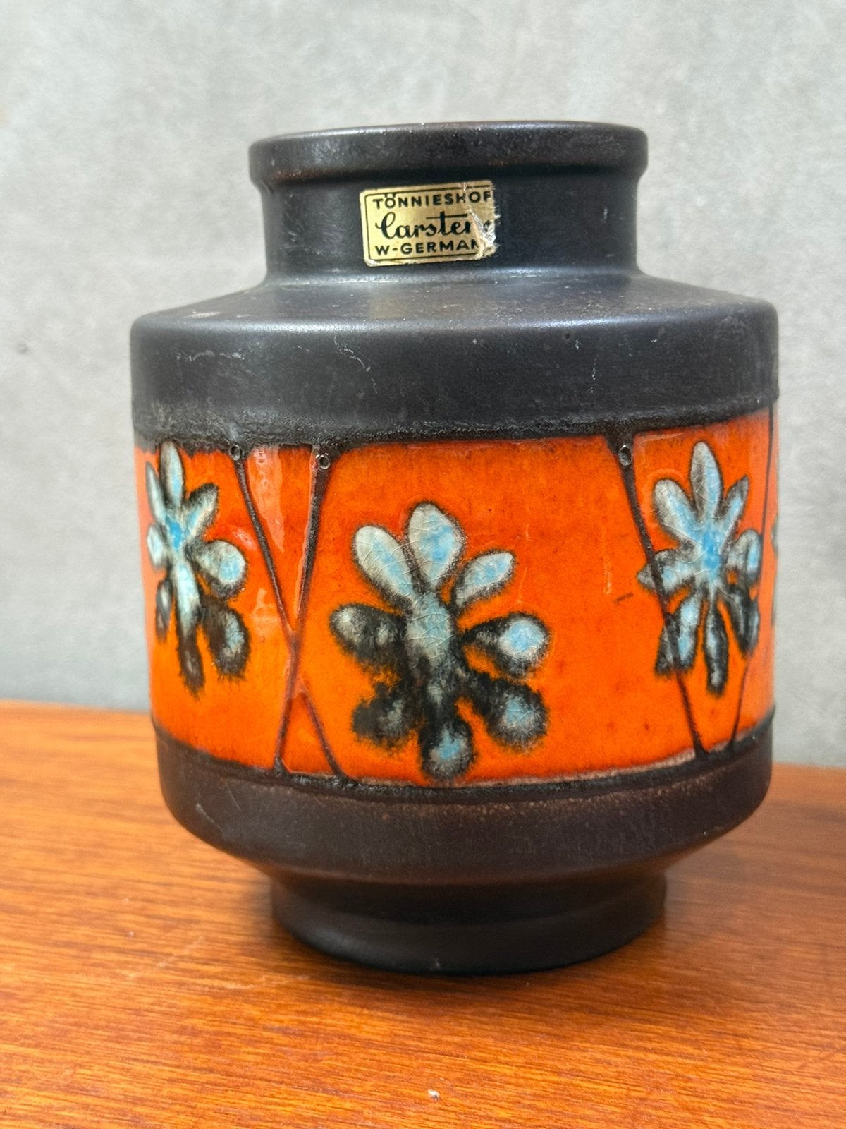 Vintage West Germany vaasje, Ophalen of Verzenden