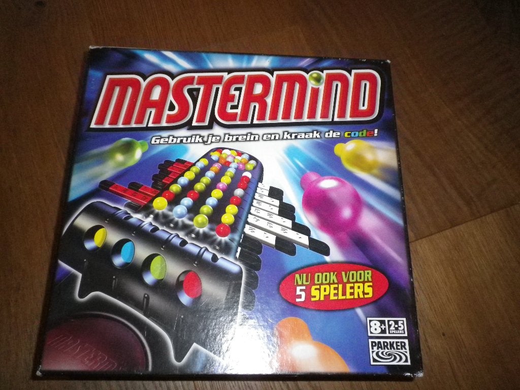 Mastermind  voor 5 spelers van Parker, Ophalen, Zo goed als nieuw, Parker