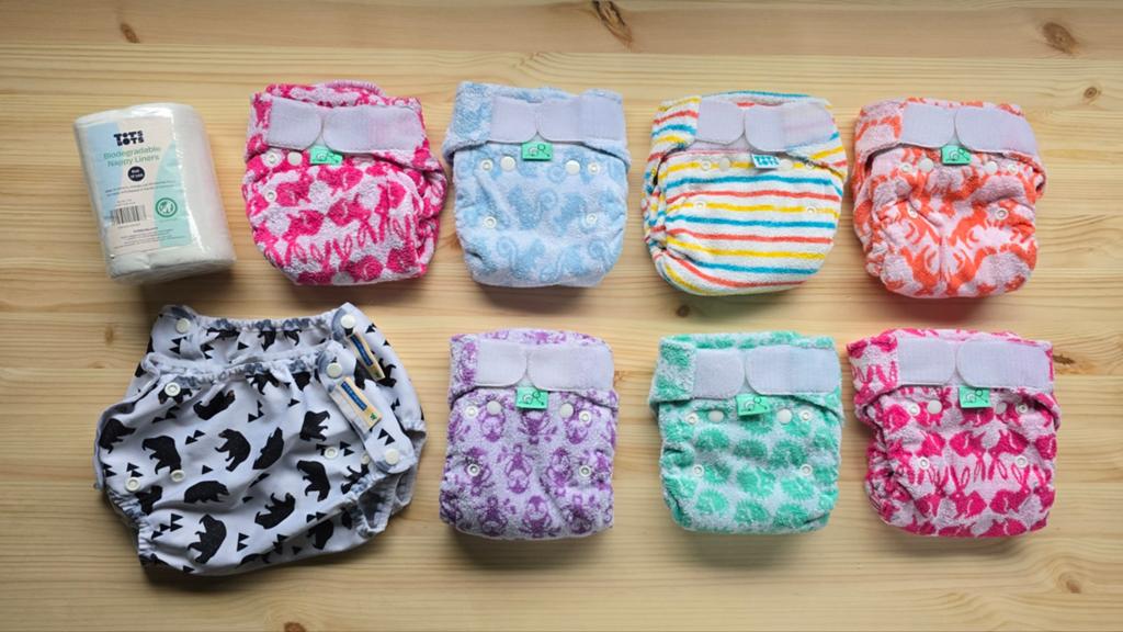 Nieuw: Startpakket 7 TotsBots Newborn Bamboe Wasbare Luiers, Ophalen of Verzenden, Nieuw