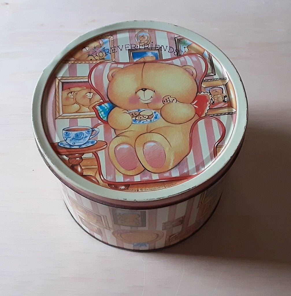 Vintage Forever Friends koektrommel – Andrew Brownsword 1994, Ophalen, Gebruikt, Overige, Overige merken