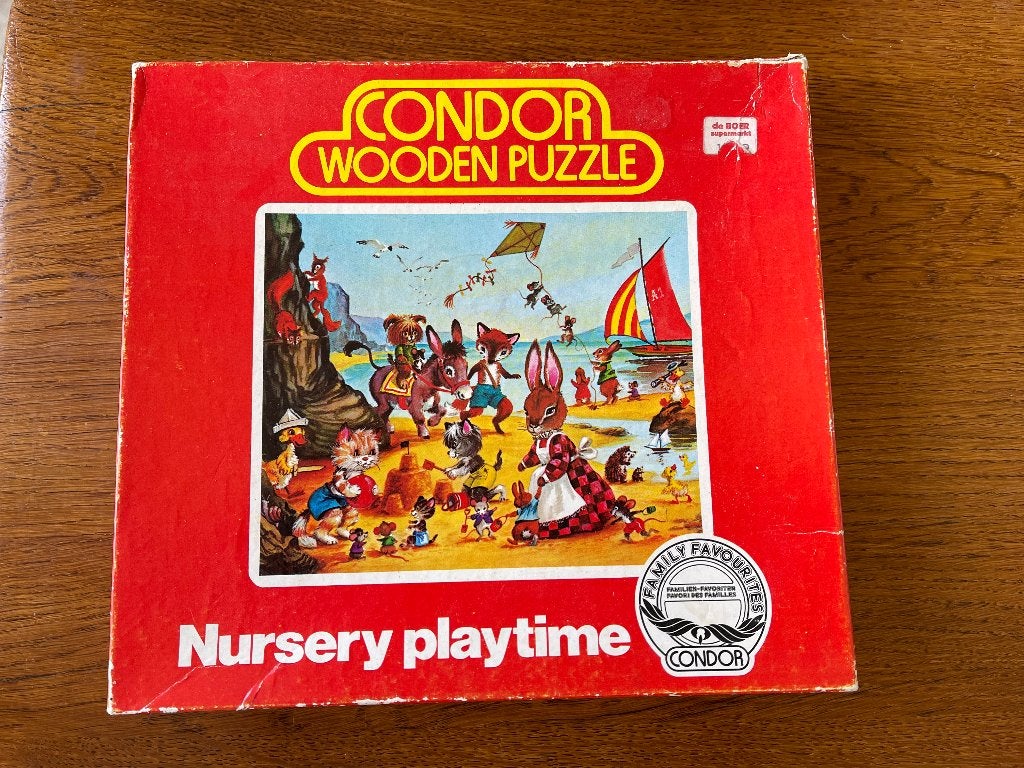 'Dieren Puzzel' Hout Merk: "Condor" Jaren 80 "Super De Boer", Verzamelen, Ophalen of Verzenden, Huis en Inrichting