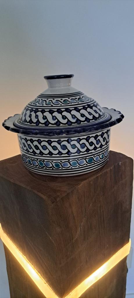 Mooie handgemaakte tajine met deksel, Ophalen of Verzenden