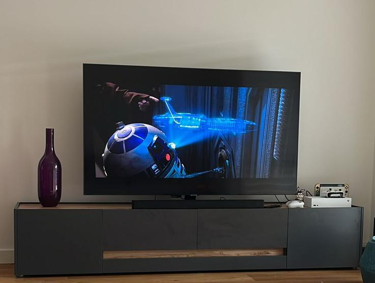 Samsung QLED 65Q80A + Soundbar, Audio, Tv en Foto, Televisies, Ophalen, QLED, Zo goed als nieuw, 100 Hz